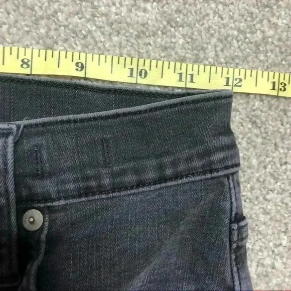 Madewell Boot Cut Jeans Cali Demi Boot Grey Button Fly Cropped - Picture 5 of 10